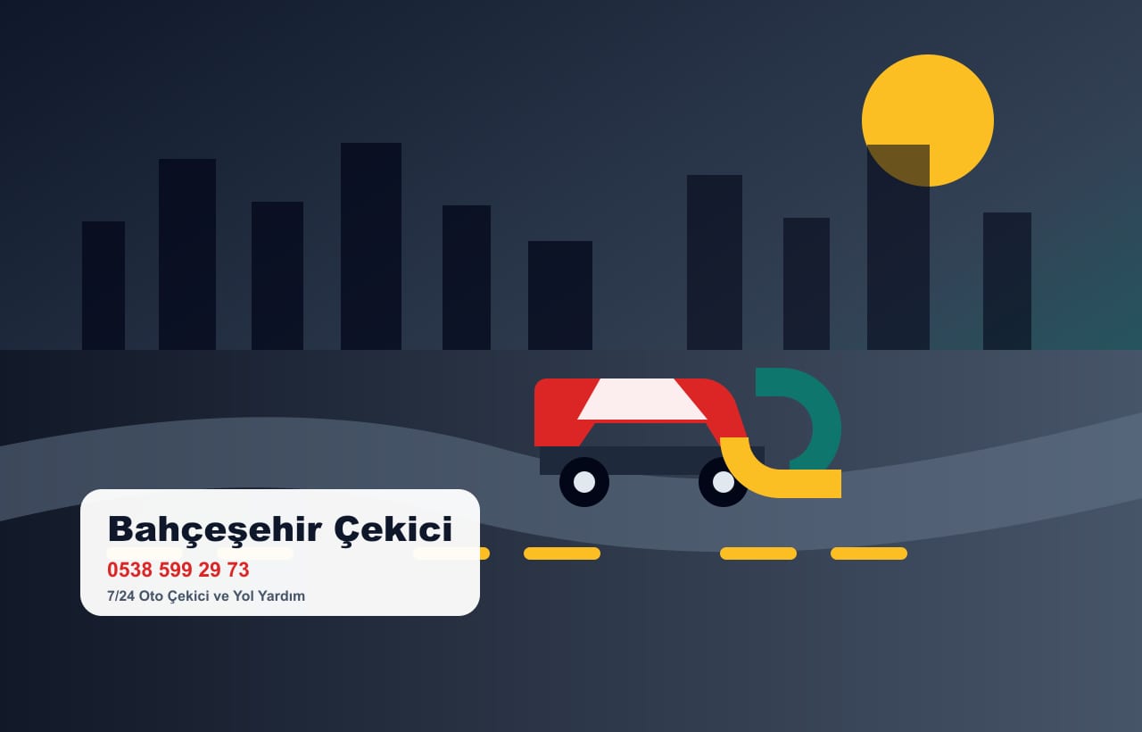 Bahçeşehir bölgesinde site içi oto çekici ve yol yardım hizmeti