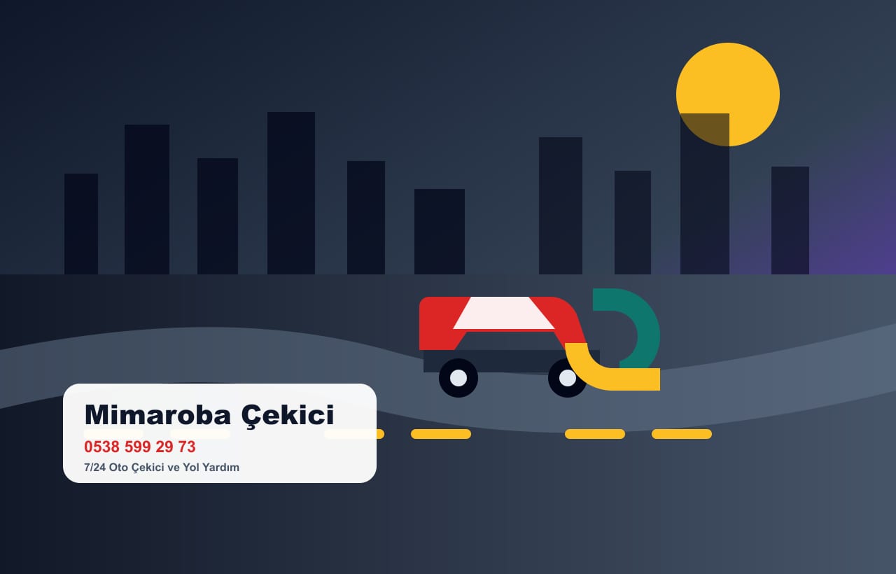 Mimaroba çevresinde oto çekici ve kapalı otopark araç taşıma hizmeti